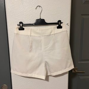 NEVER WORN white tailored express shorts